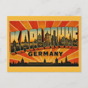 Karlsruhe Deutschland Palast Postkarte