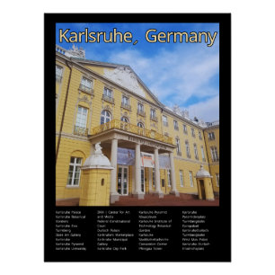 Karlsruhe, Deutschland Poster