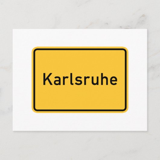 Karlsruhe, Deutschland Postkarte (Vorderseite)