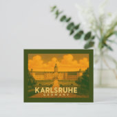 Karlsruhe Deutschland Stadt Kunst Postkarte (Stehend Vorderseite)