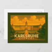 Karlsruhe Deutschland Stadt Kunst Postkarte (Vorne/Hinten)