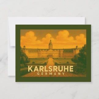 Karlsruhe Germany City Art Postkarte