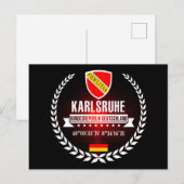 Karlsruhe Postkarte (Vorne/Hinten)