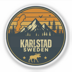 Karlstad, Schweden Sverige Aufkleber