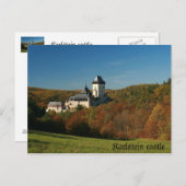 Karlstejn Schloss Postkarte (Vorne/Hinten)