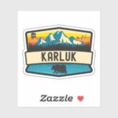 Karluk, Alaska Aufkleber (Blatt)