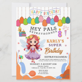 Karly's Fairy Princess 8. Geburtstag Einladung