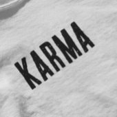 Karma Black Text T - Shirt