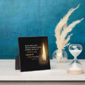 Karma Blazing Fire Self-Knowledge Zitat Plaque Fotoplatte (InSitu)