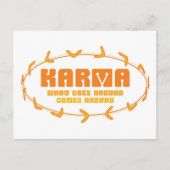Karma Boomerang Postkarte (Vorderseite)