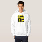 Karma, buddhistisches Tenet Hoodie (Vorne ganz)