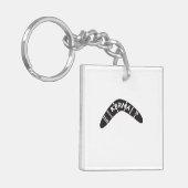 Karma-Bumerang Schlüsselanhänger (Vorderseite links)