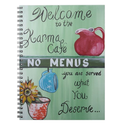 Karma-Café Notizblock (Vorderseite)