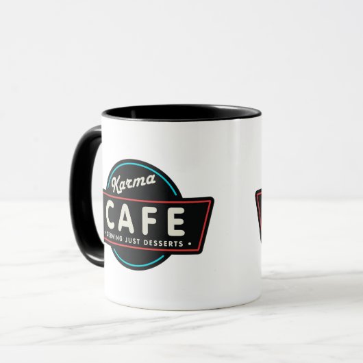 KARMA CAFE TASSE (Vorderseite Links)