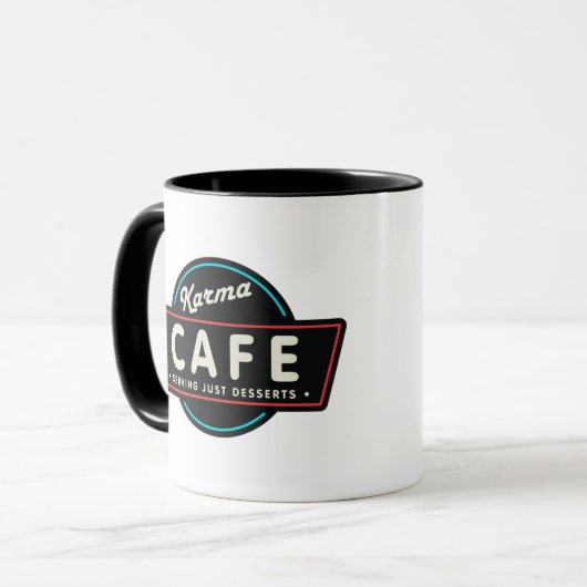 KARMA-CAFÉ TASSE (Vorderseite Links)