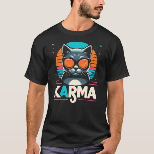 Karma Cat T-Shirt (Vorderseite)