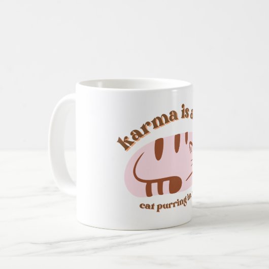 Karma Cat Tasse (Vorderseite Links)