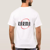Karma Circle Arrow Design T-Shirt (Rückseite)