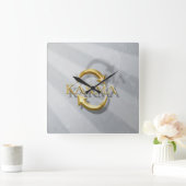 KARMA Collection Set- Quadratische Wanduhr (Zuhause)