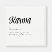 Karma Definition Funny Magnet (Vorne)