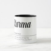 Karma Definition Funny Tasse (Zentrum)
