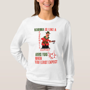 "Karma"-Design - von Maaya Prints, Women's White T-Shirt