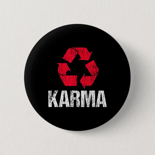Karma Earth Day Recycelnd mit Recycelnd Symbol Button (Vorderseite)