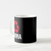 Karma Earth Day Recycelnd mit Recycelnd Symbol Kaffeetasse (Vorderseite Links)
