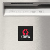 Karma Earth Day Recycelnd mit Recycelnd Symbol Magnet (In Situ (Geschirrspüler))