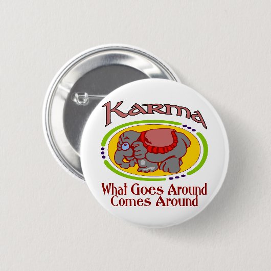 Karma Elephant Button (Vorne & Hinten)
