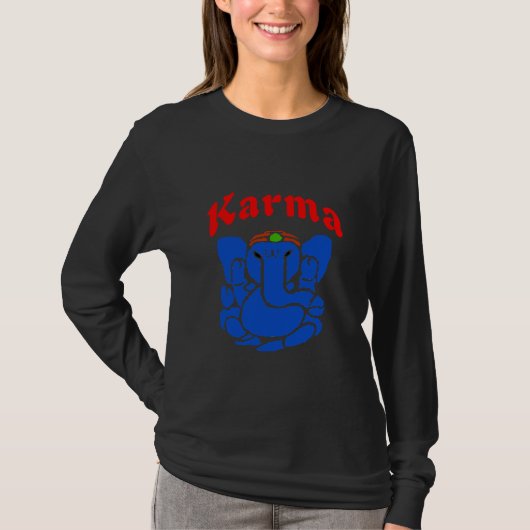 Karma Elephant, namaste T-Shirt (Vorderseite)