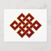 Karma ... Endloser Knoten oder ewiger Knoten Postkarte (Vorderseite)