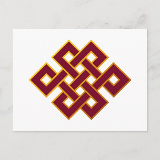Karma ... Endloser Knoten oder ewiger Knoten Postkarte (Vorderseite)