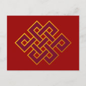 Karma ... Endloser Knoten oder ewiger Knoten Postkarte (Vorderseite)