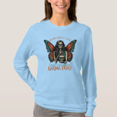 Karma Fairy Skeleton mit Butterfly Wings T-Shirt (Vorderseite)