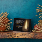 Karma - Feuer blähen - Zitat zur Selbstwissenschaf Fotoplatte (Seite)