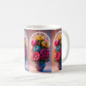 Karma Gifts 16 oz Black and White Boho Tasse Butte (VorderseiteRechts)