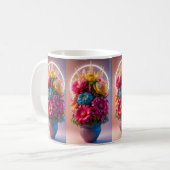 Karma Gifts 16 oz Black and White Boho Tasse Butte (Vorderseite Links)