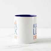 Karma-Glück-Schicksal Zweifarbige Tasse (Mittel)