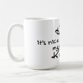 Karma Greetings Coffee Tasse (Links)