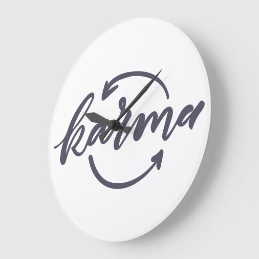 Karma Große Wanduhr (Winkel)