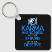 Karma hat kein Menü... Yin Yang Graphic Classic Schlüsselanhänger (Vorderseite)