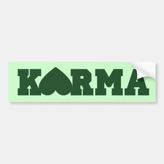 Karma Heart Autoaufkleber (Vorne)