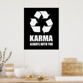 Karma immer mit dir Buddhist Buddha Funny Poster (Küche)