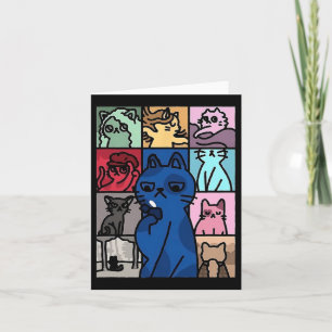 Karma is Cat Shirt Cat Lover Karte