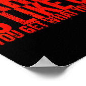 Karma Is Like 69 You Get What You Give Funny Sayin Poster (Ecke)