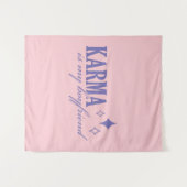 Karma is My Boyfriend Wandteppich (Vorderseite (Horizontal))