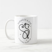 Karma ist ein Cat Purring in meinem Lap Funny Cat Kaffeetasse (Links)
