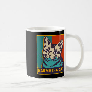 Karma ist eine Katze liebt Tiere Frauen Katzenlieb Kaffeetasse