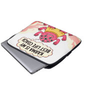 Karma ist mein bester Lebensberater Laptopschutzhülle (Vorne Knopf)